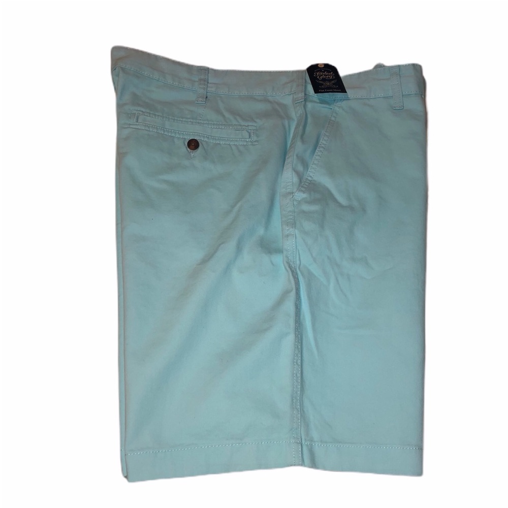 NWOT Faded Glory Blue Twill Above Knee Shorts 42